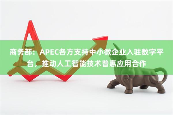 商务部：APEC各方支持中小微企业入驻数字平台，推动人工智能技术普惠应用合作