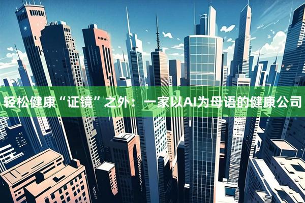 轻松健康“证镜”之外：一家以AI为母语的健康公司
